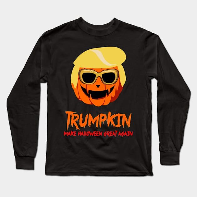 Trumpkin is Pumpkin Long Sleeve T-Shirt by vestiart